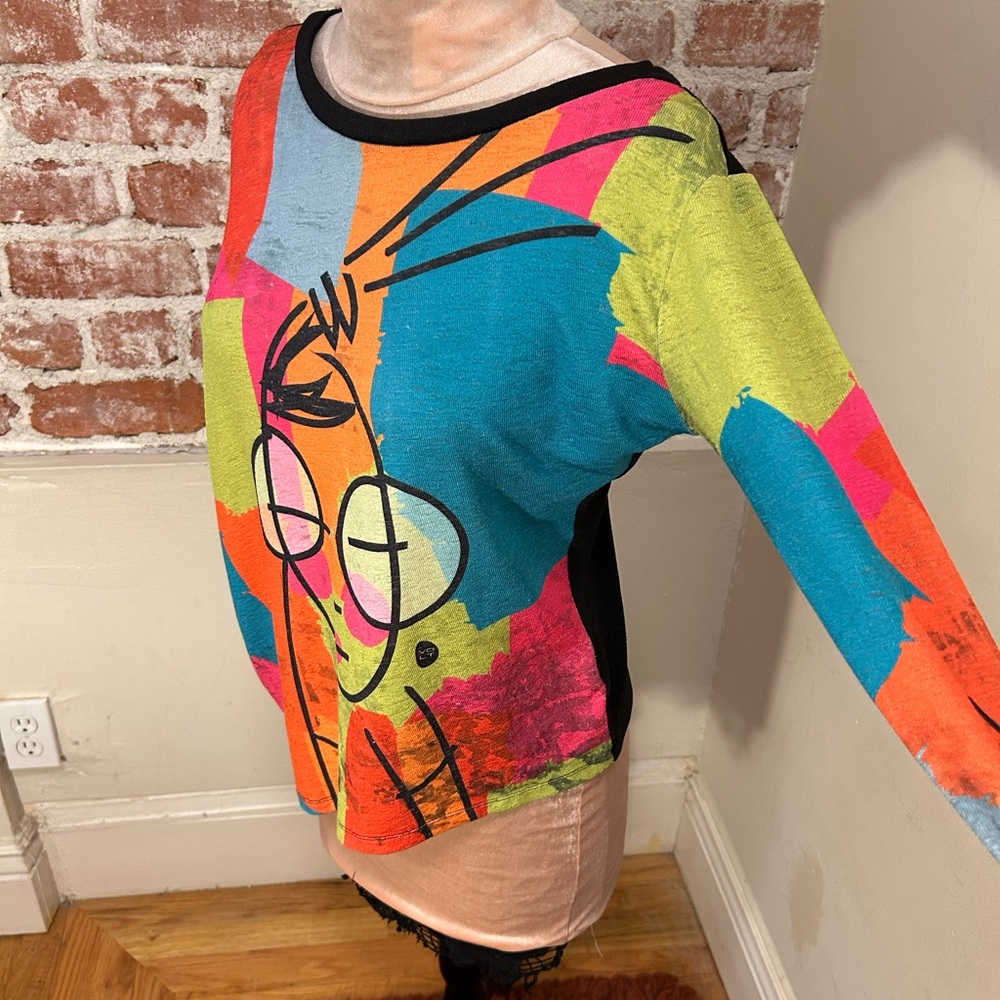 VOLT Vintage lightweight color block stretch face image asymetrical Small - Picture 5 of 15